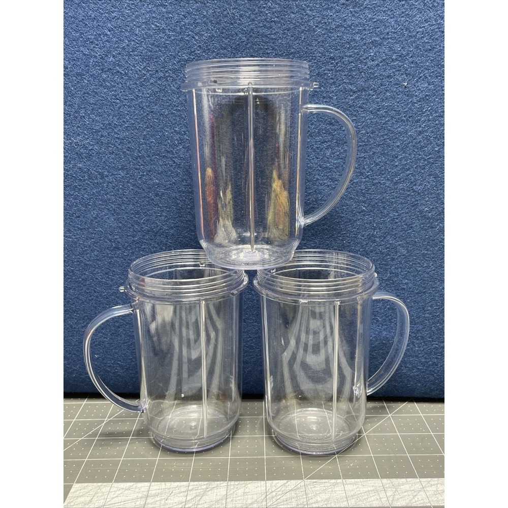 3 16 oz Tall Cup Replacement Part for Magic Bullet MB1001-C 250W Blenders‎